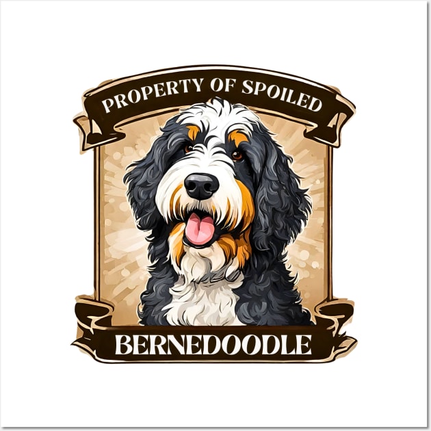 Property of Spoiled Bernedoodle Wall Art by Doodle and Things